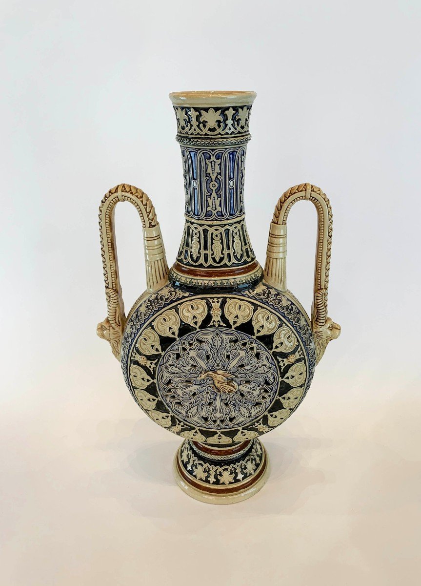 Vase En Porcelaine 19 S Style Orientaliste -photo-2
