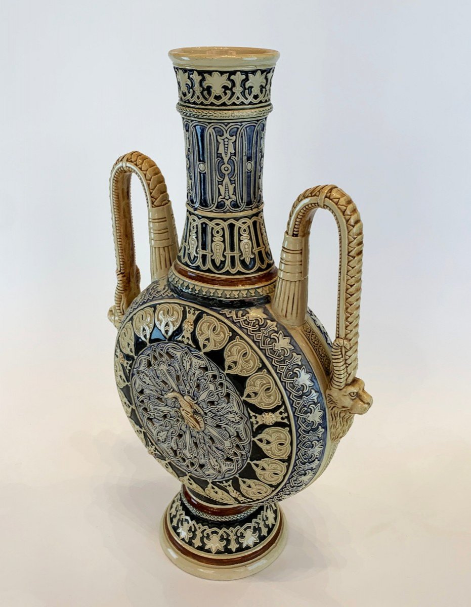 Vase En Porcelaine 19 S Style Orientaliste -photo-5