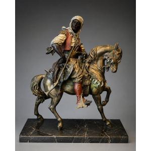 Cavalier Arabe à Cheval - Barye & Guillemin