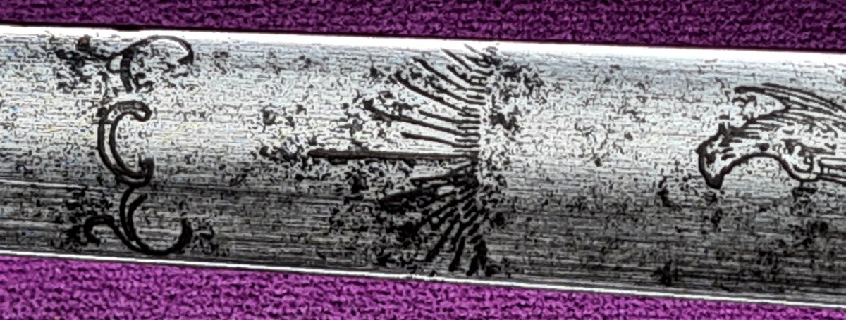 Epée à la Mousquetaire finement ciselée 2ème moitié du XVIIIème-photo-8