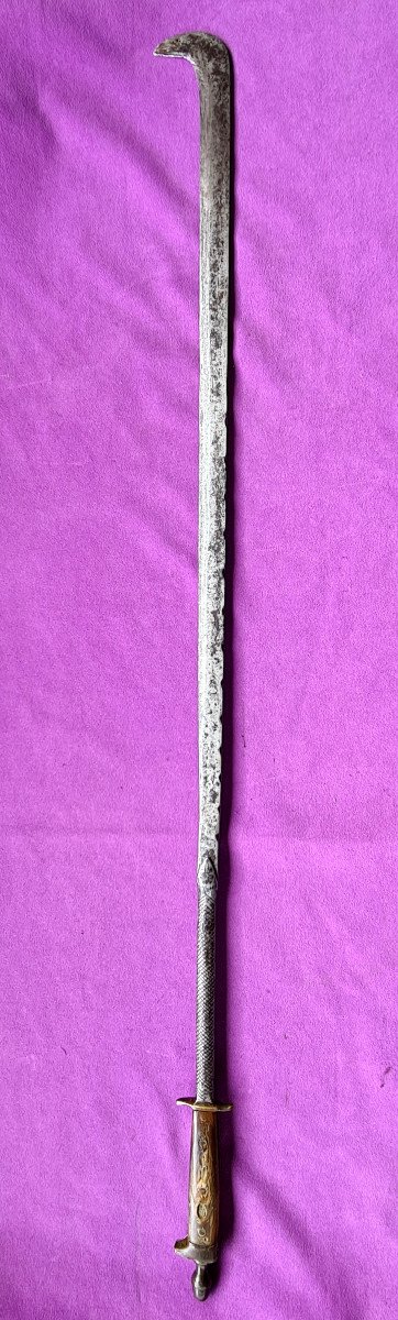 Rare Valdese Hook Saber Early 18th Century-photo-2