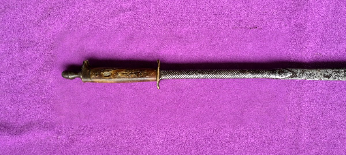Rare Valdese Hook Saber Early 18th Century-photo-8