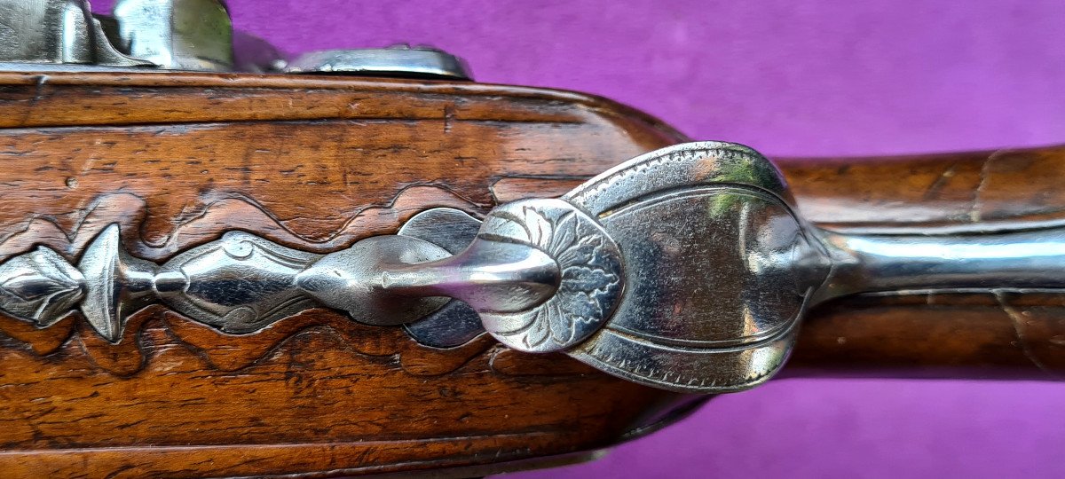 Hunting Pistol With 2 Barrels, Eighteenth Century-photo-4