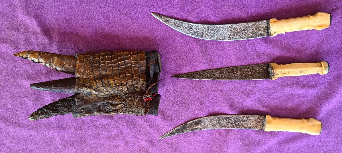 Set Of 3 Mahdist Daggers From Sudan-photo-3