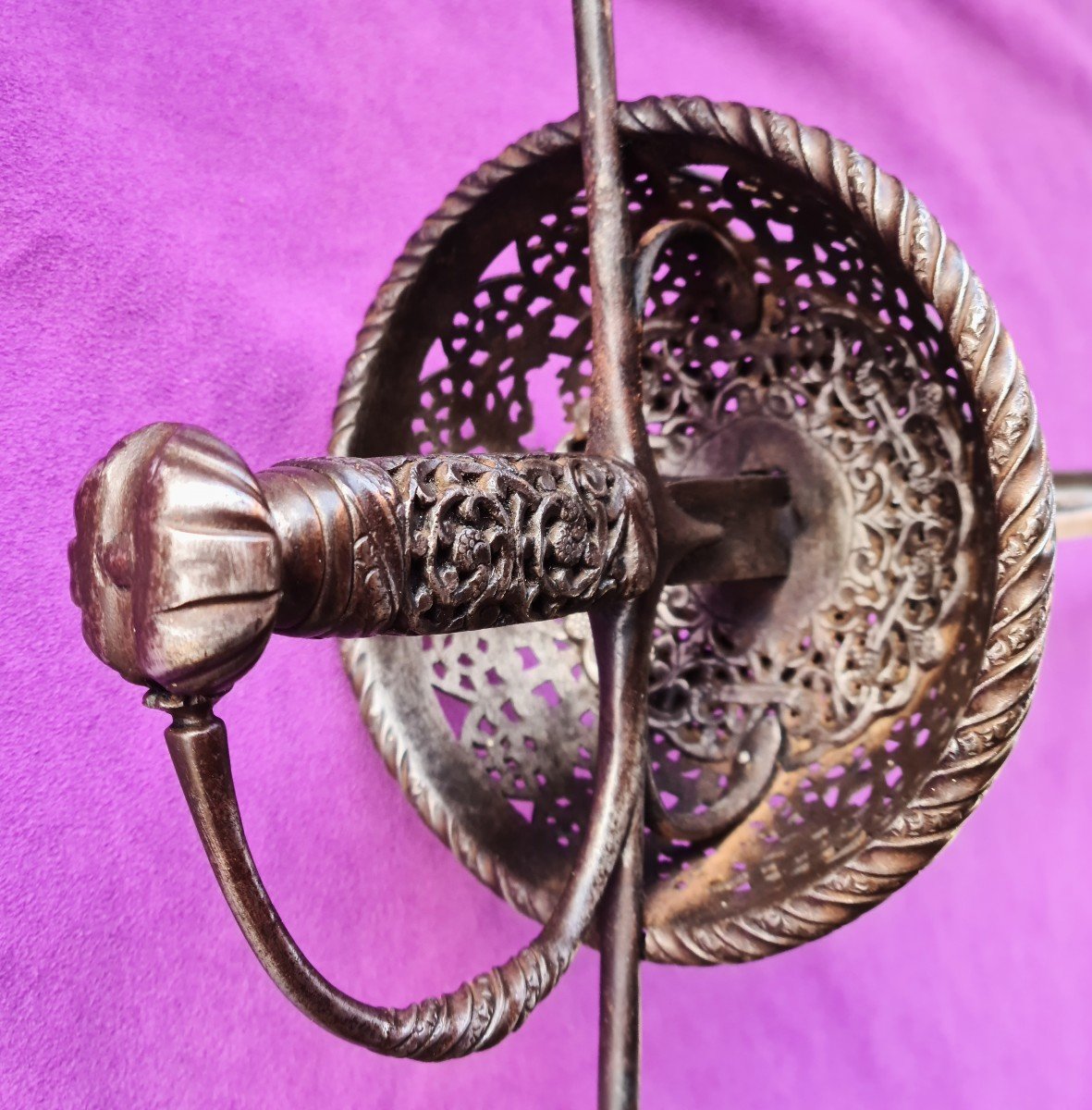 Quality Taza Rapier, Toledo 17th Century-photo-3