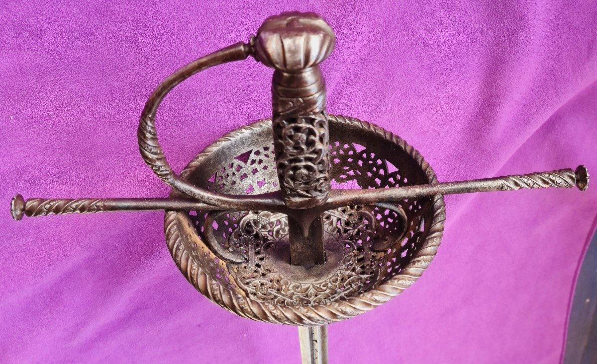 Quality Taza Rapier, Toledo 17th Century-photo-2