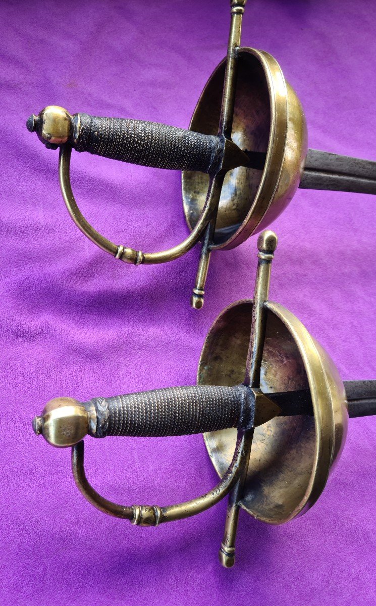 Exceptional Pair Of South American Colonial Dueling Rapiers Circa 1700-photo-2