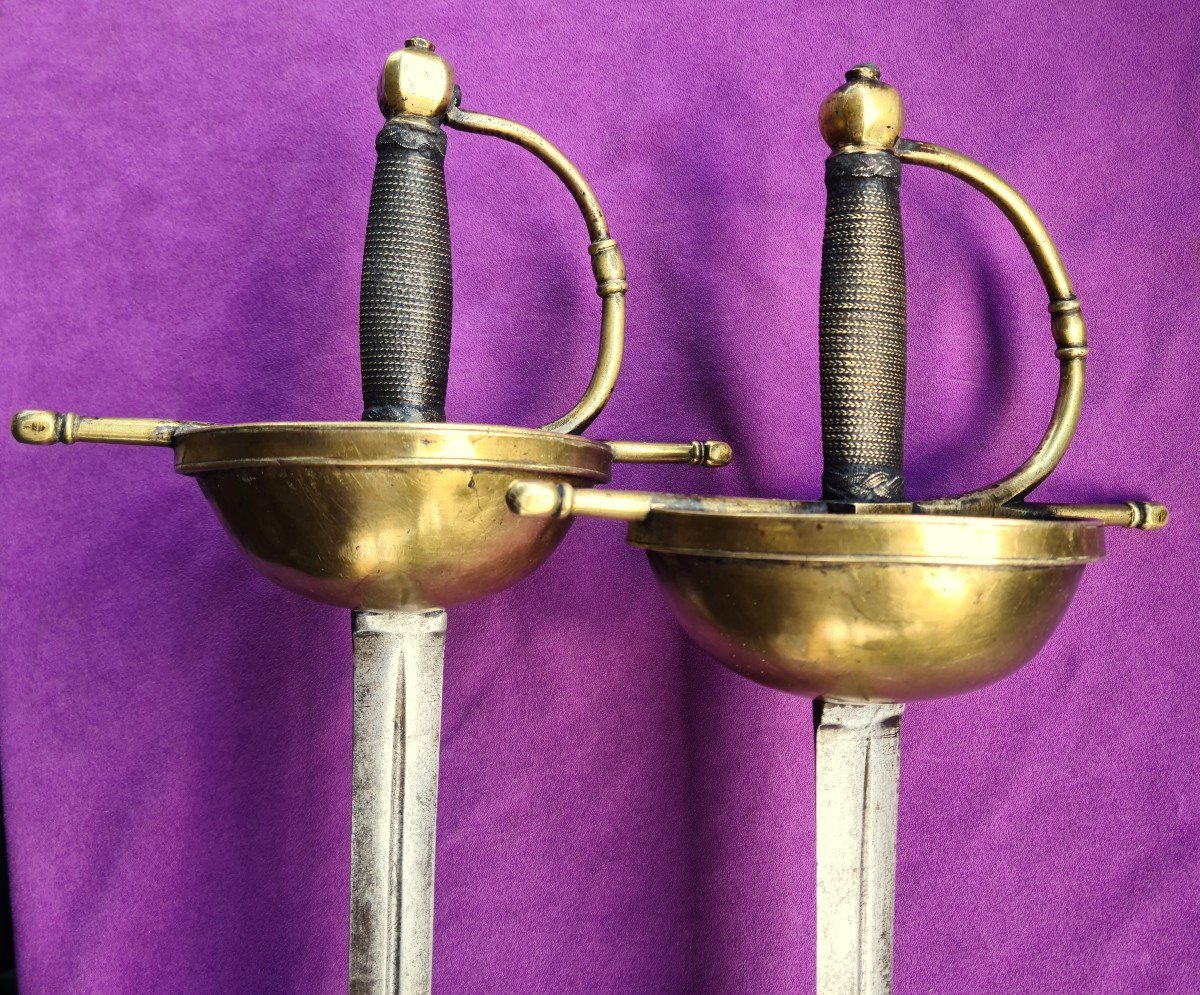Exceptional Pair Of South American Colonial Dueling Rapiers Circa 1700-photo-5
