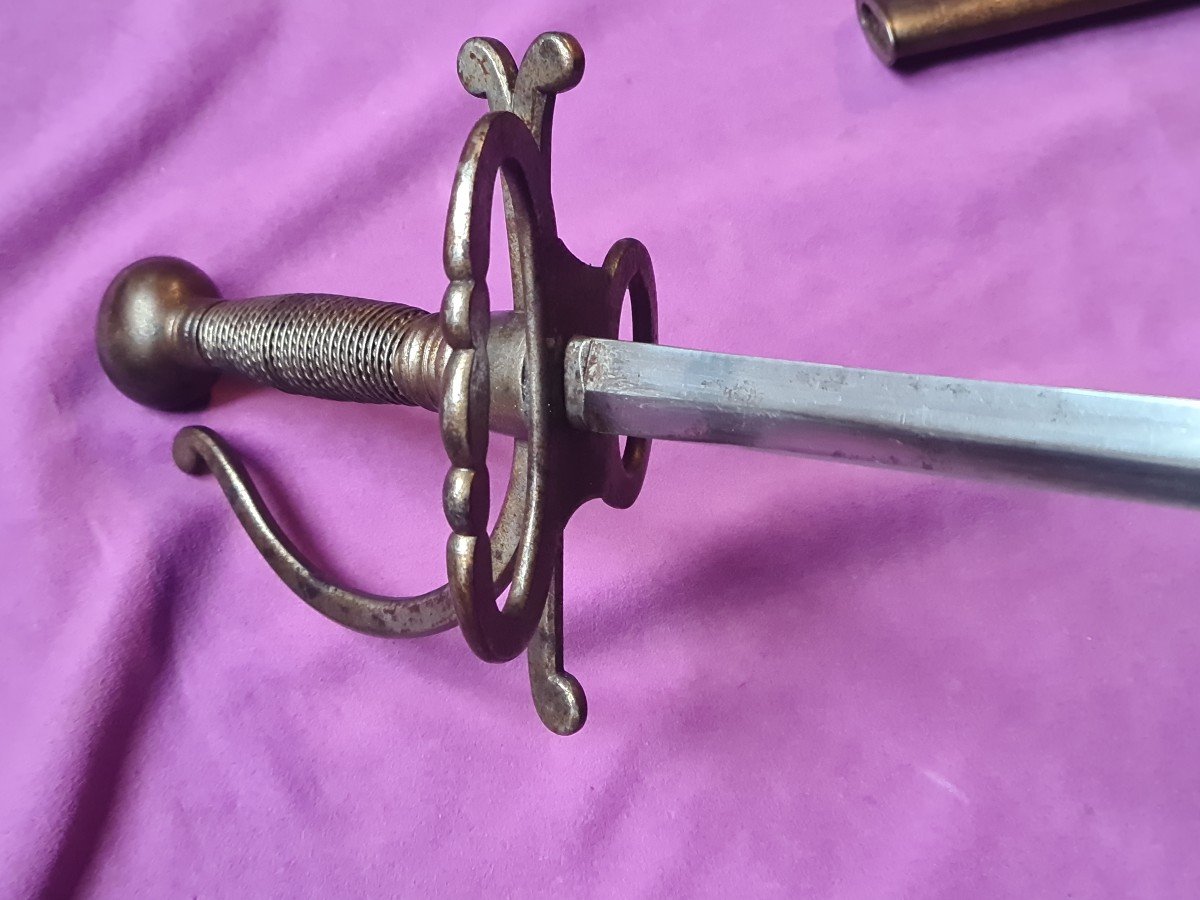 Rapier With Scabbard, 19th Century-photo-4