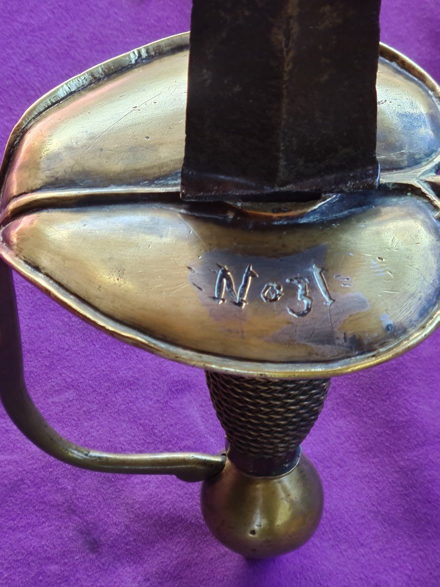 Forte épée pré-réglementaire du modèle 1734, cavalerie, dragons-photo-1