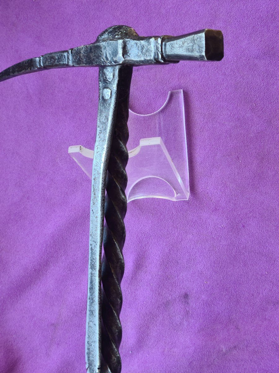 Very Large Germanic War Hammer Circa 1580-photo-4