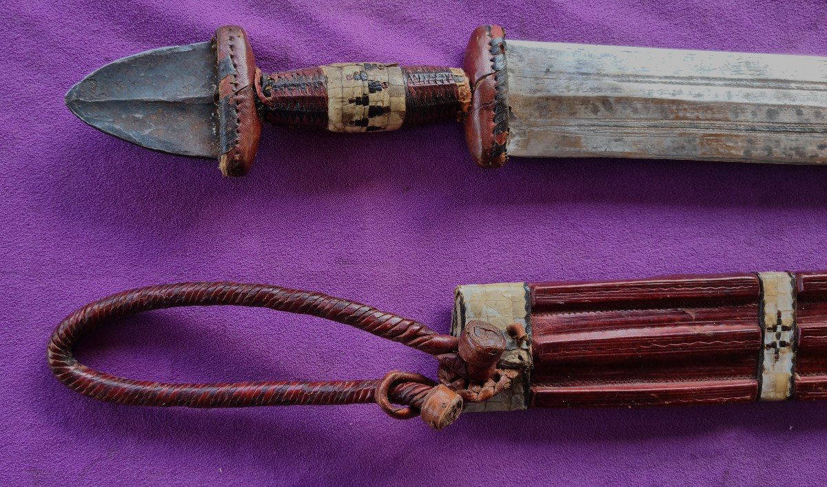 Epée -glaive du Tchad, Circa 1920-photo-2