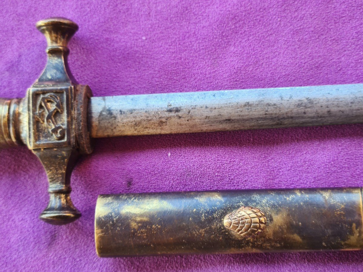 Naval Officer's Dagger, Restoration Period-photo-4