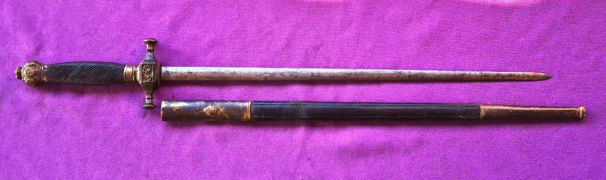 Naval Officer's Dagger, Restoration Period-photo-1
