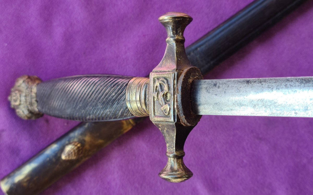 Naval Officer's Dagger, Restoration Period-photo-6