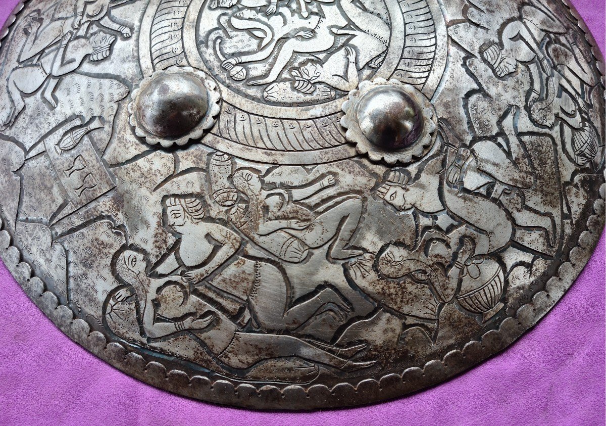 Dhal, Bouclier Inde, Motifs érotiques, Curiosa-photo-3