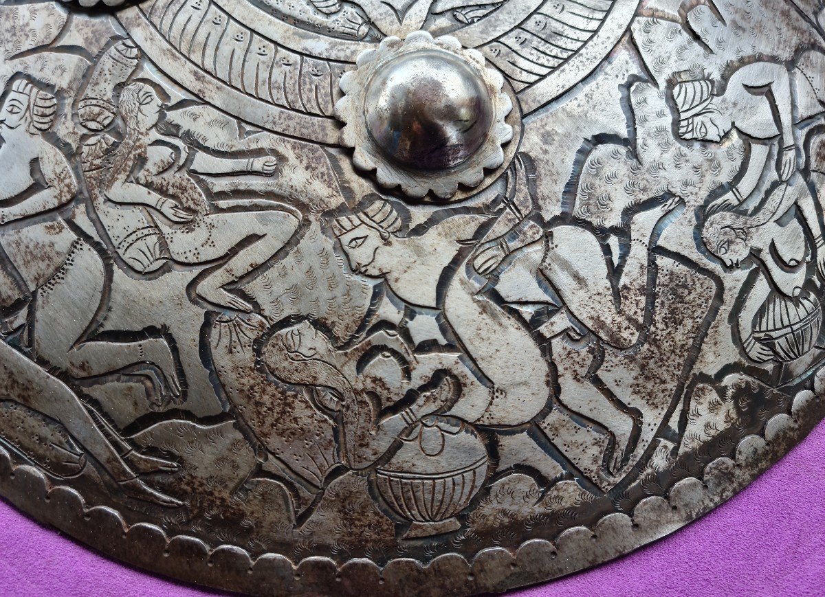 Dhal, Bouclier Inde, Motifs érotiques, Curiosa-photo-4