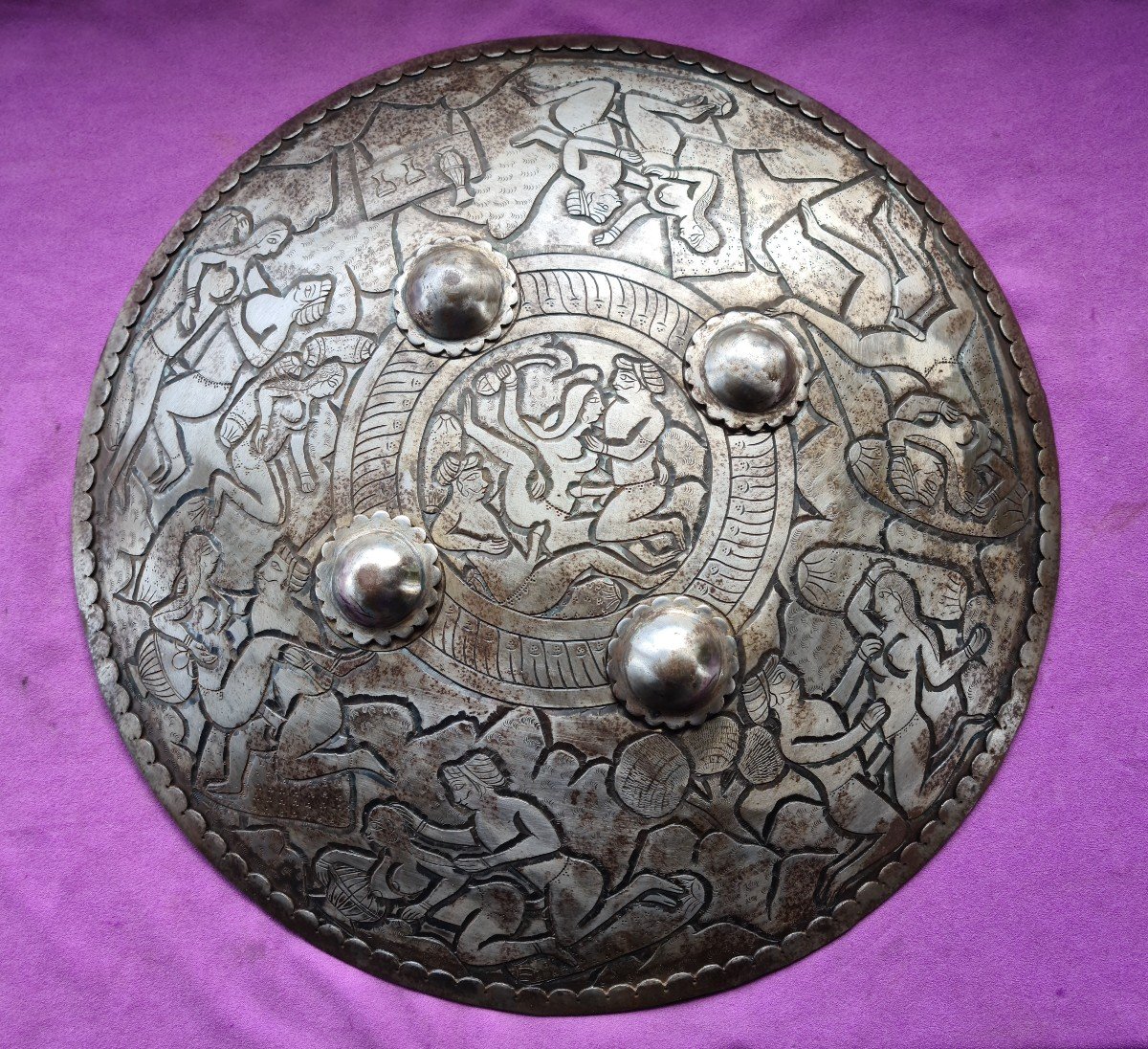 Dhal, Bouclier Inde, Motifs érotiques, Curiosa-photo-6