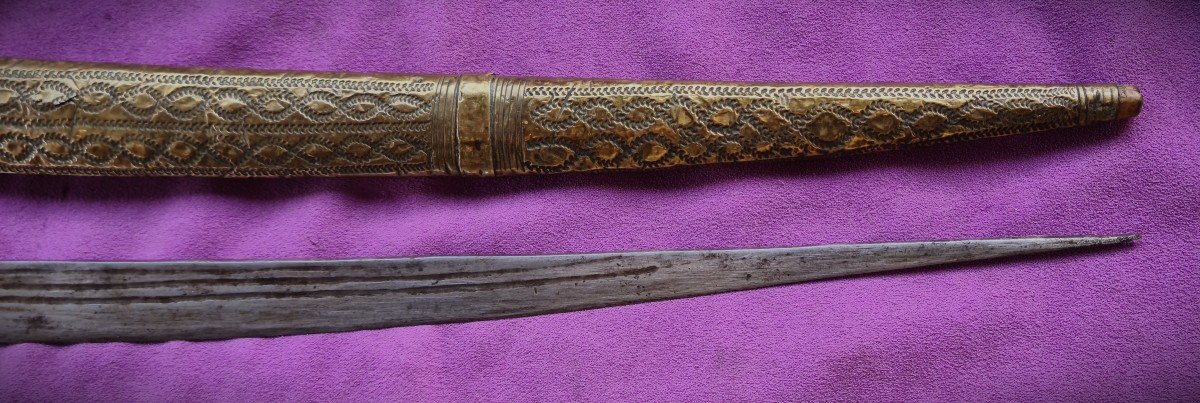 Large Moroccan Berber Cutlass Type "sboula" 19th-photo-8