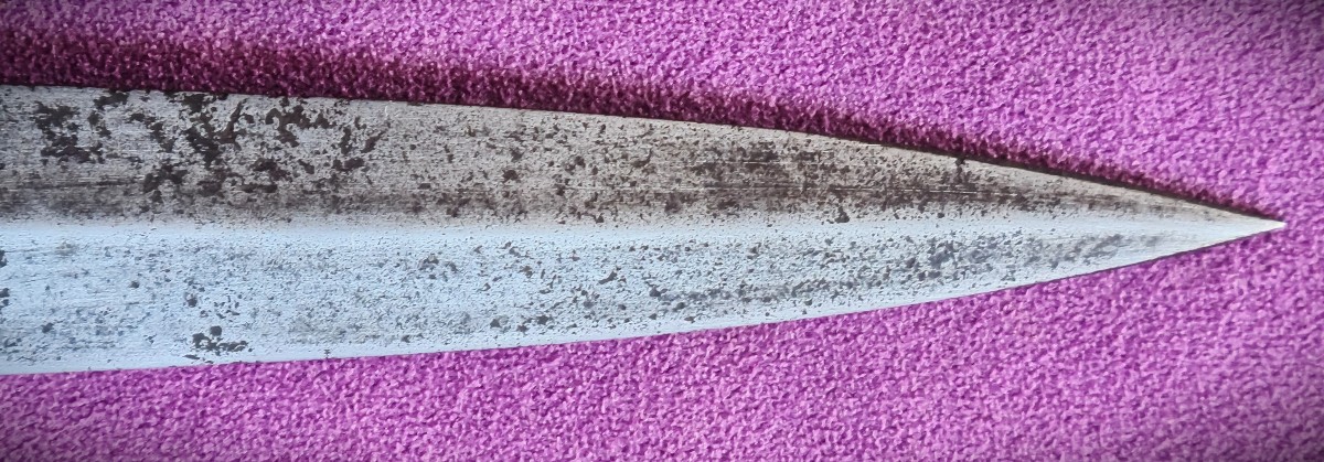 Left Hand Dagger With Engraved Motto, Louis XIV-photo-6
