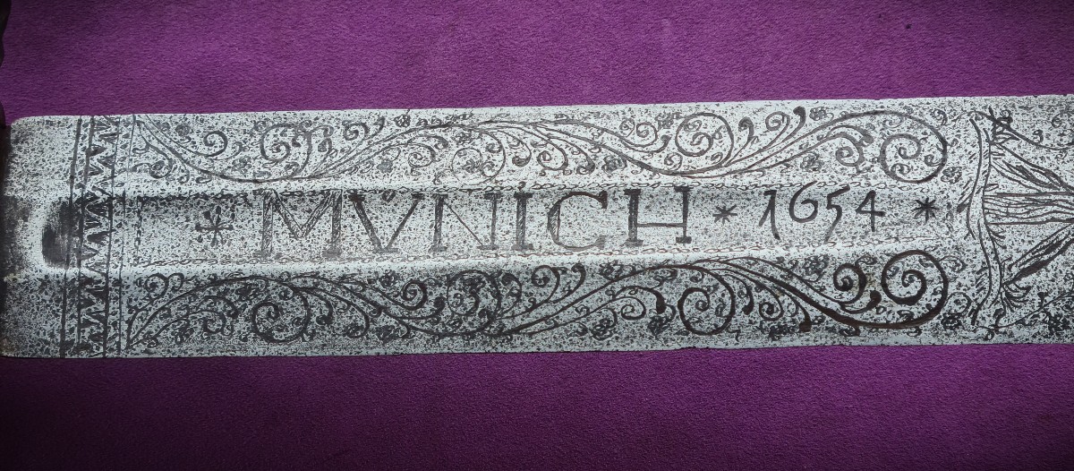 Rare épee d'Exécution "Richtschwert" Allemande 17ème Siècle Lame Gravée-photo-4