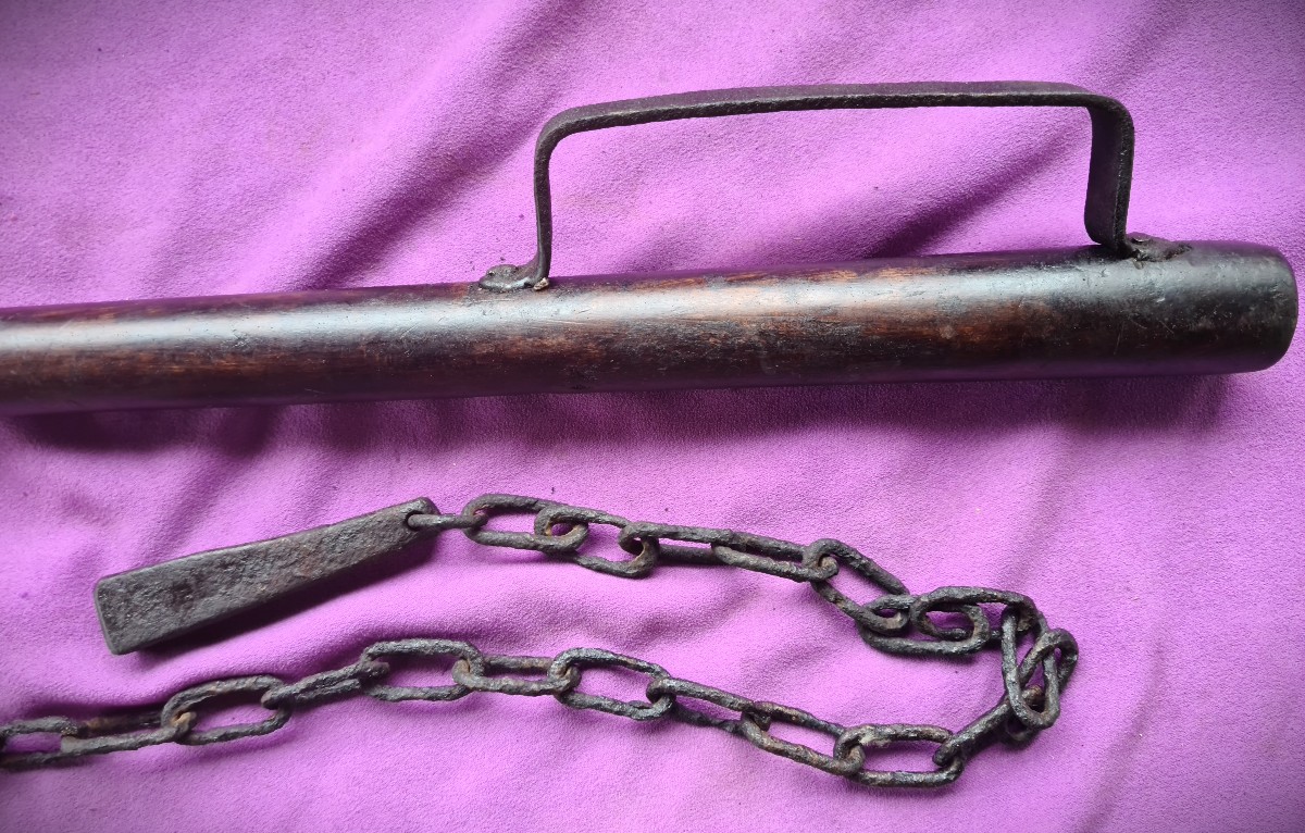 Kusarigama Japanese Combat Sickle, Edo Period-photo-4