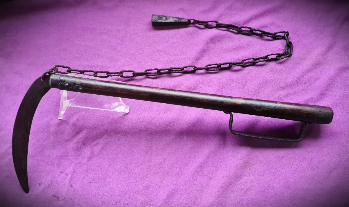 Kusarigama Japanese Combat Sickle, Edo Period