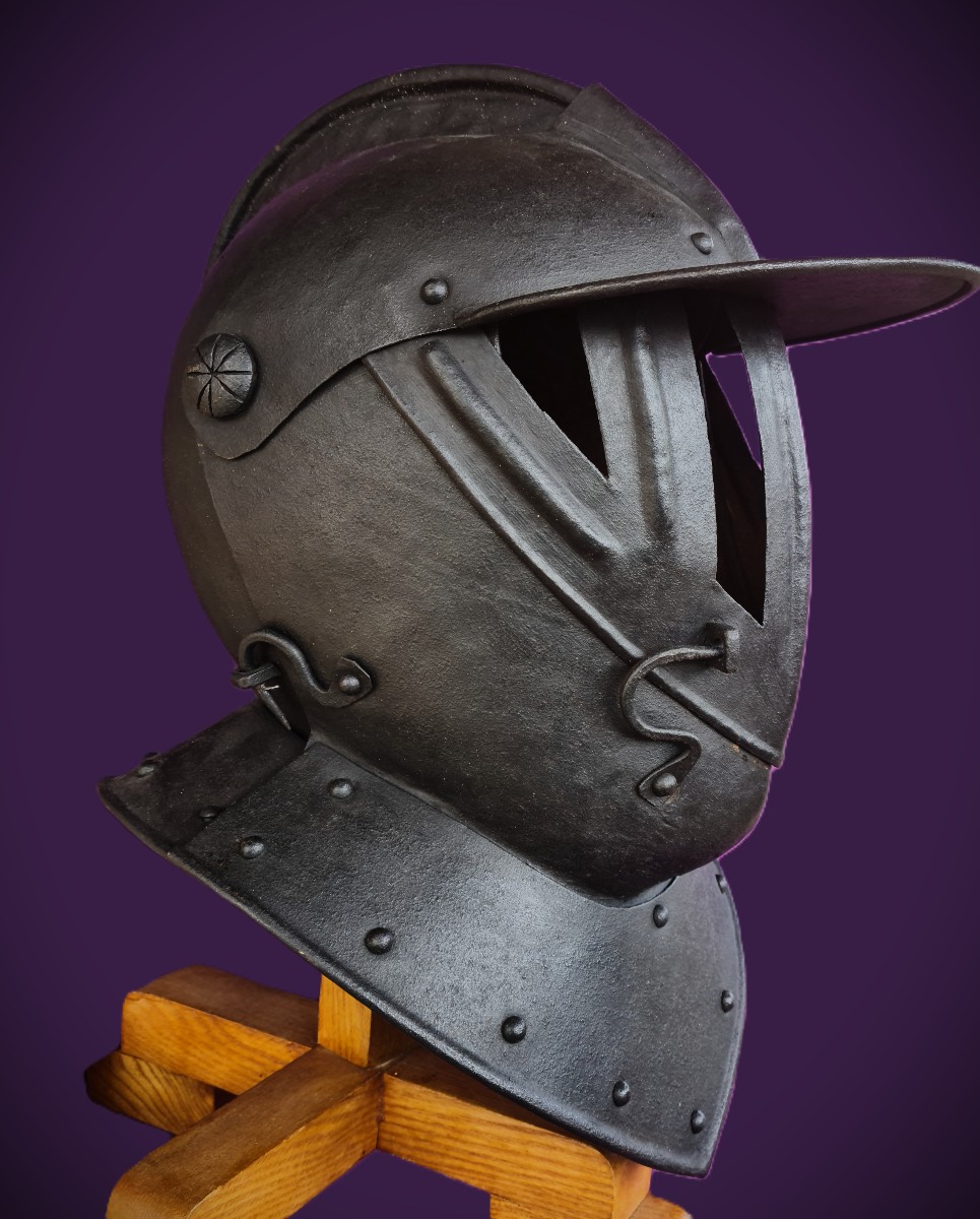 Germanic Cuirassier's Mantelhelm Armet Circa 1600