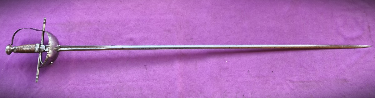 17th Century Spanish Rapier Signed Heinrich Coel In Solingen-photo-2