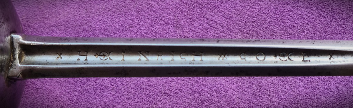 17th Century Spanish Rapier Signed Heinrich Coel In Solingen-photo-2
