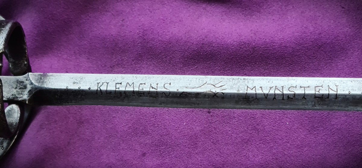  Rapier With Chiseled Branch  Mount. Blade By Klemens Munsten 17th Century-photo-2