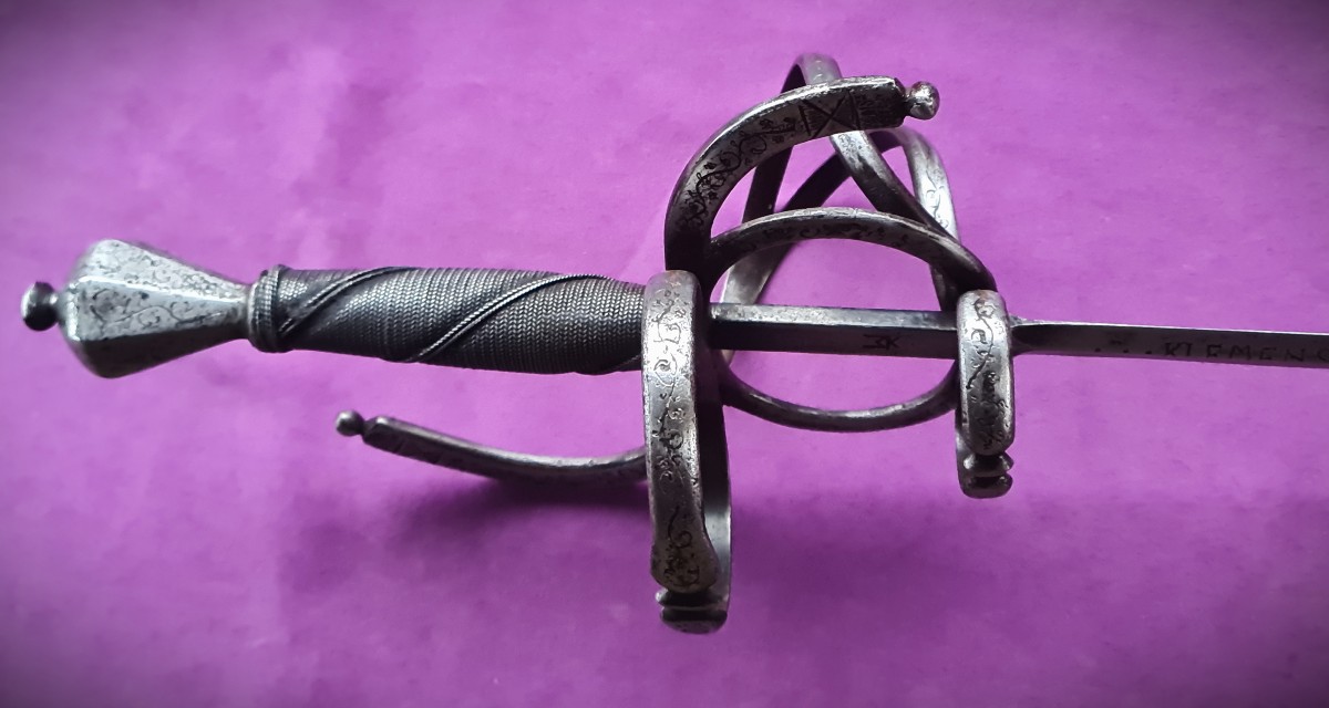  Rapier With Chiseled Branch  Mount. Blade By Klemens Munsten 17th Century-photo-6