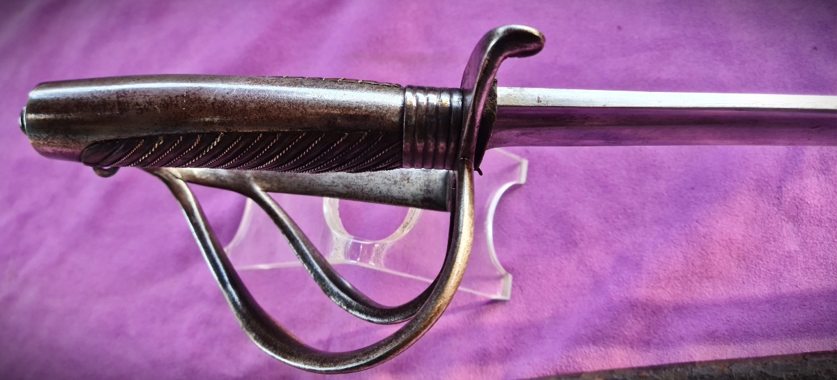 Rare "rumford Säbel" Bavarian Light Horse Incorporated Into The Grande Armée (officer - 1st Type)-photo-5
