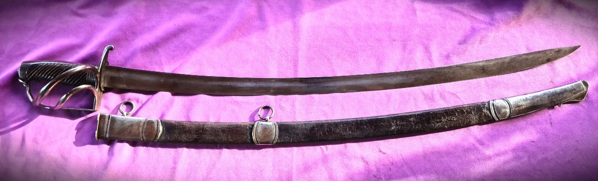 Rare "rumford Säbel" Bavarian Light Horse Incorporated Into The Grande Armée (officer - 1st Type)
