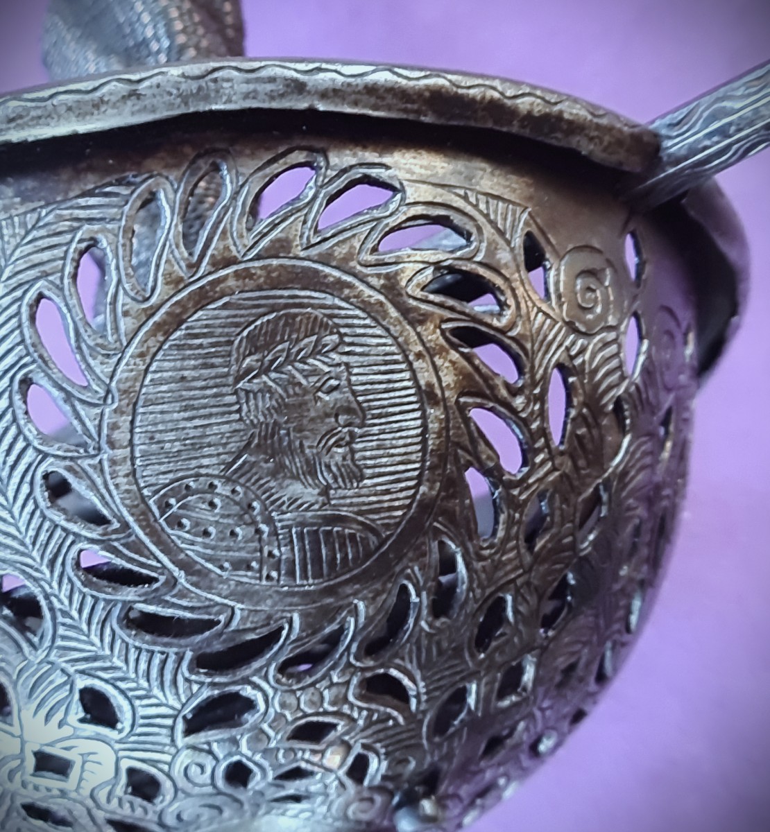 Spanish Taza Rapier , Signed Antonio Gutierrez In Toledo-photo-5