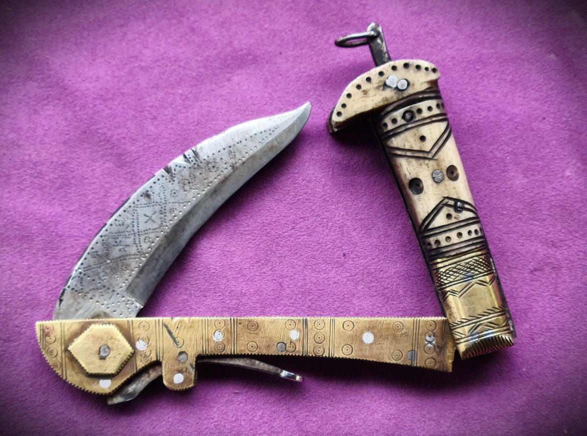 "LOHAR" faucille de combat pliante , Afghanistan-photo-4