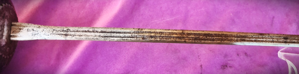 17th Century Germanic Taza Rapier, Blade Engraved With A Motto-photo-2