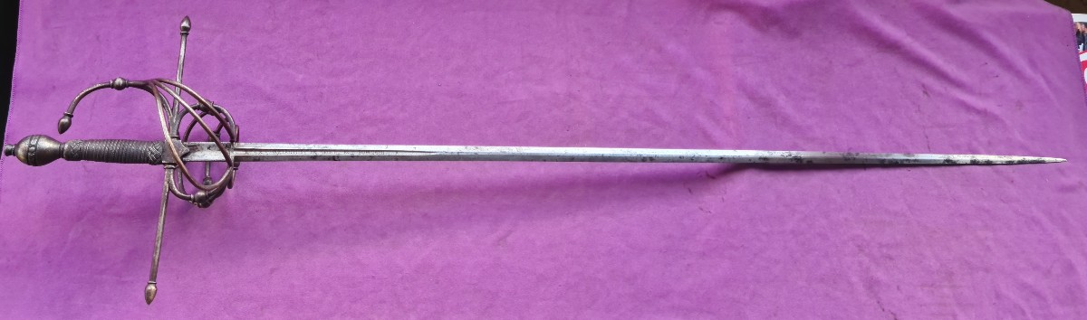 Grande Rapière à branches par Johannes Kohl Solingen fin 16ème-photo-4