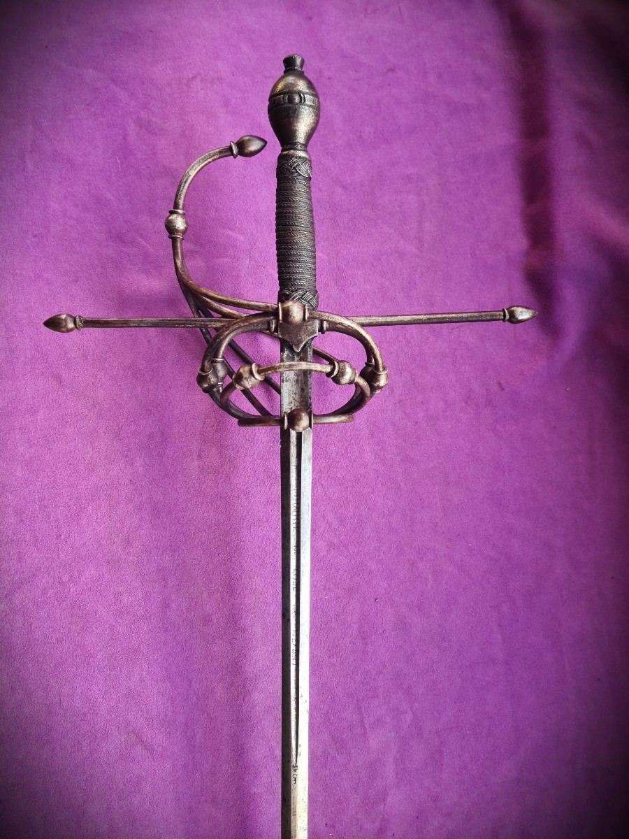 Grande Rapière à branches par Johannes Kohl Solingen fin 16ème