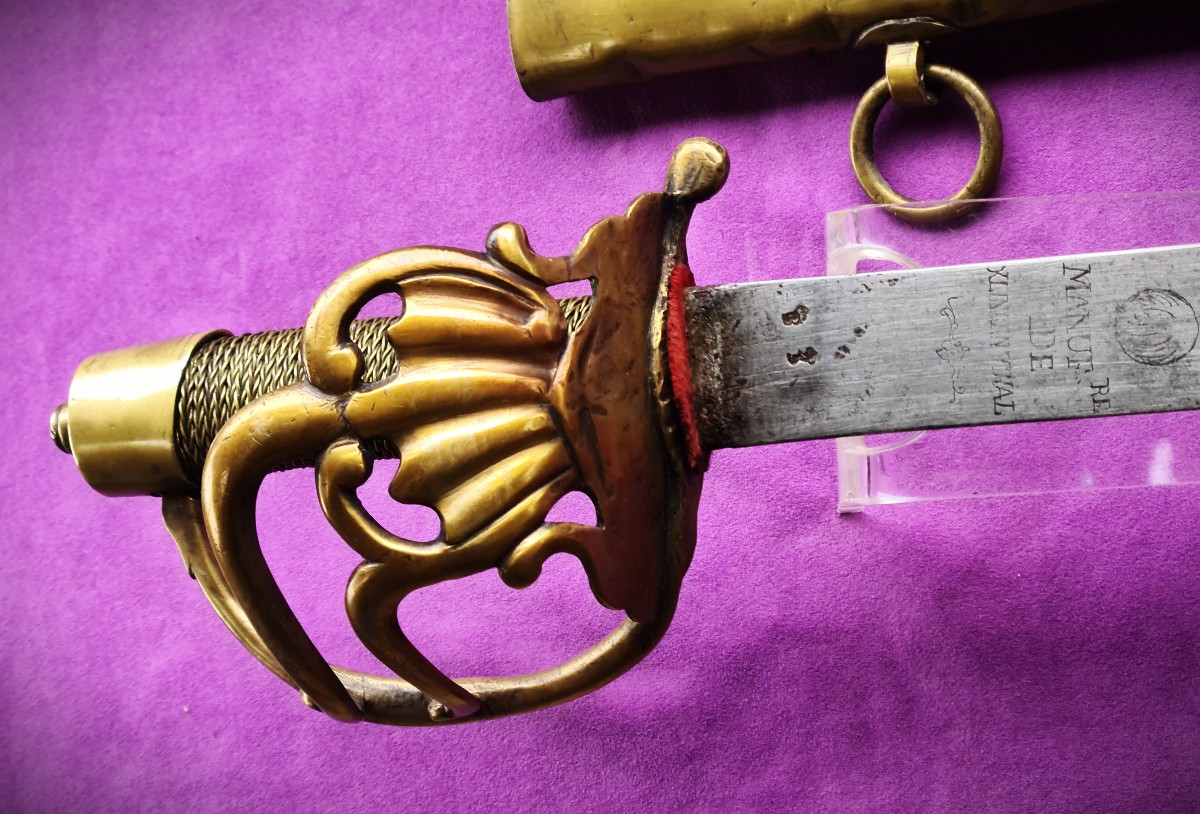French  Maréchaussée  Saber 1783, Blade From  The Carabiniers Regiment Of Monsieur-photo-6