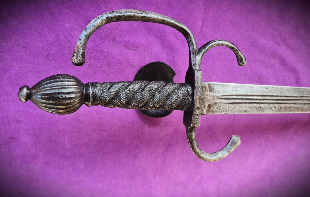 Epée de cavalerie germanique, circa 1600-photo-6