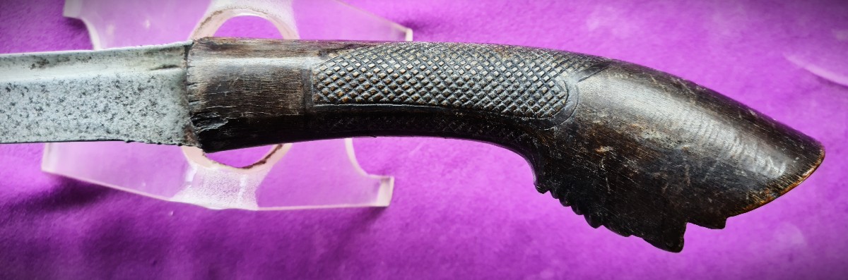 Big Size Indonesian Saber Known As "klewang" 19th Century-photo-4