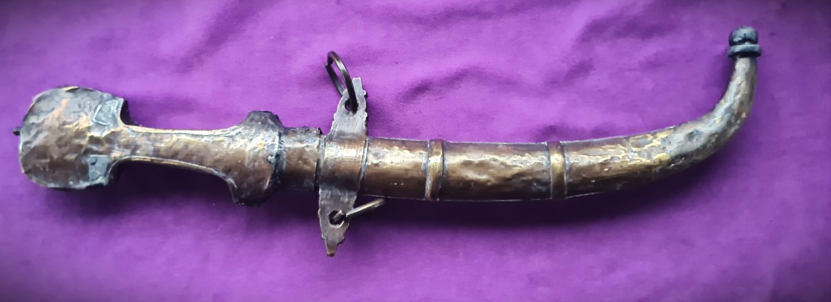Antique Koummya  Dagger Signed, Morocco, 19th Century-photo-4