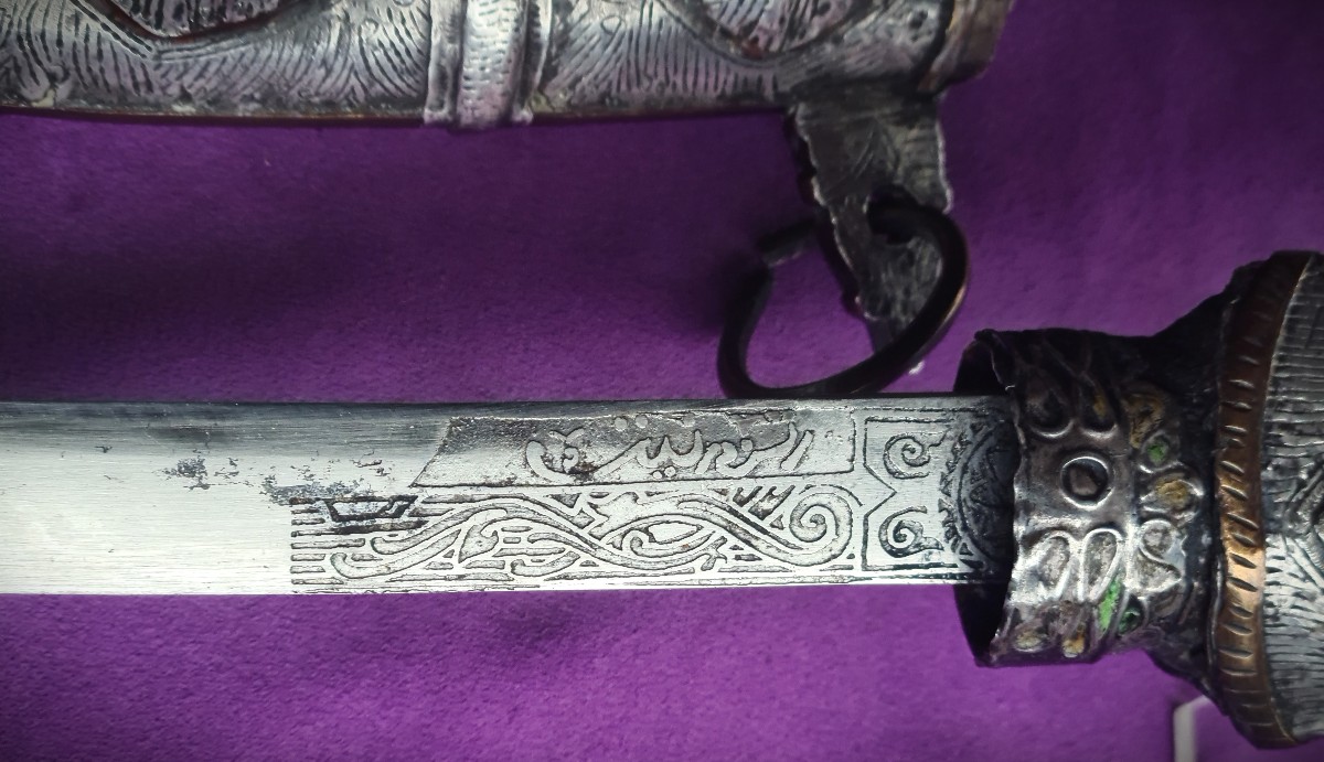 Antique Koummya  Dagger Signed, Morocco, 19th Century-photo-2