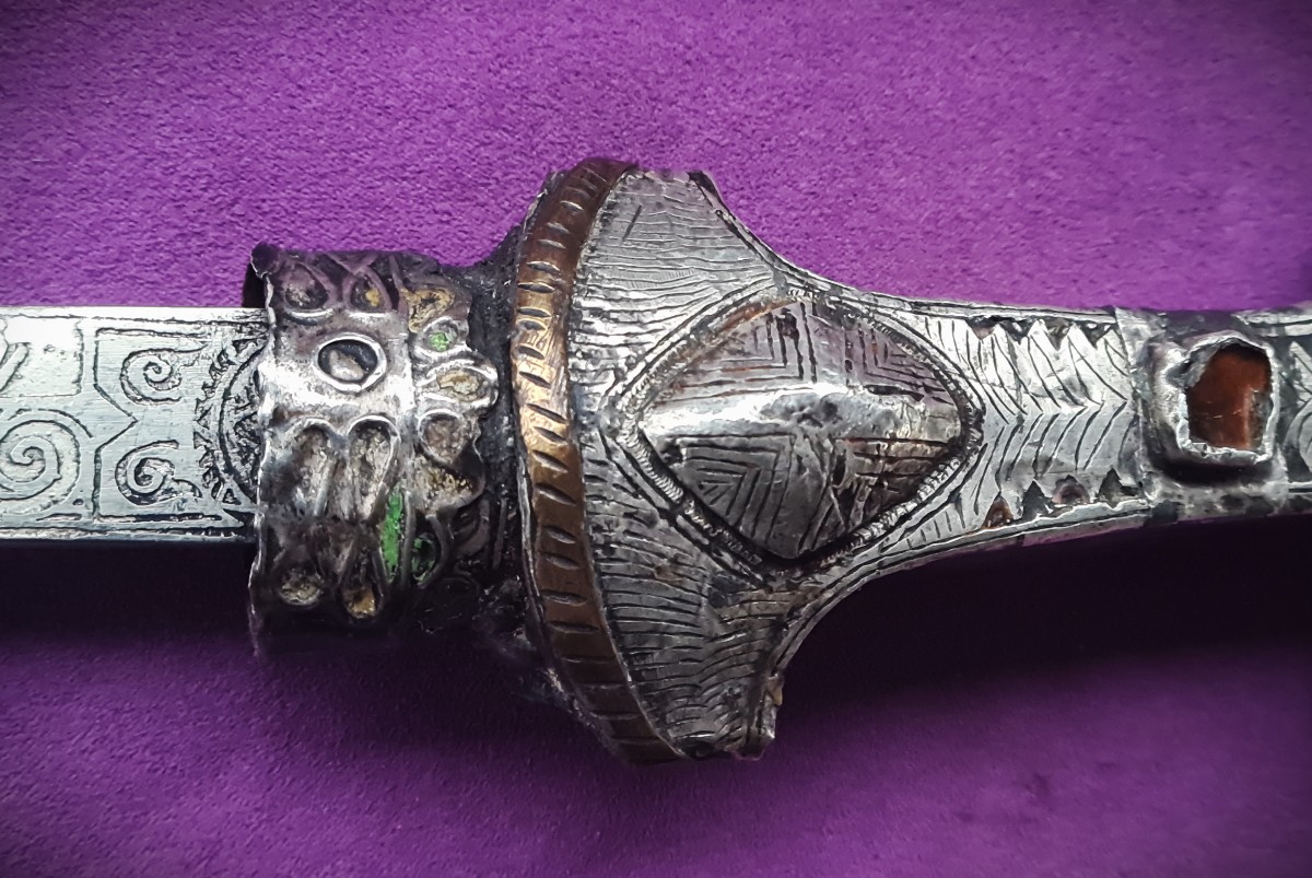 Antique Koummya  Dagger Signed, Morocco, 19th Century-photo-6