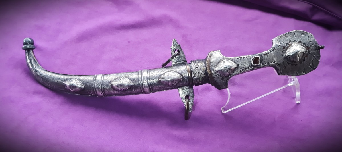 Antique Koummya  Dagger Signed, Morocco, 19th Century