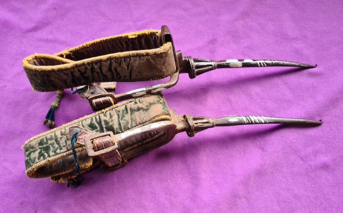 Paire d'éperons Mamelouks, Empire Ottoman 17-18ème -photo-2