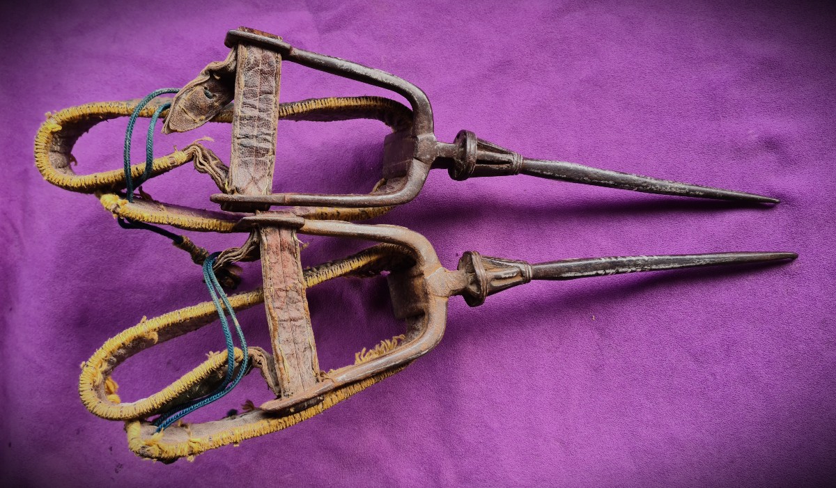 Paire d'éperons Mamelouks, Empire Ottoman 17-18ème -photo-4