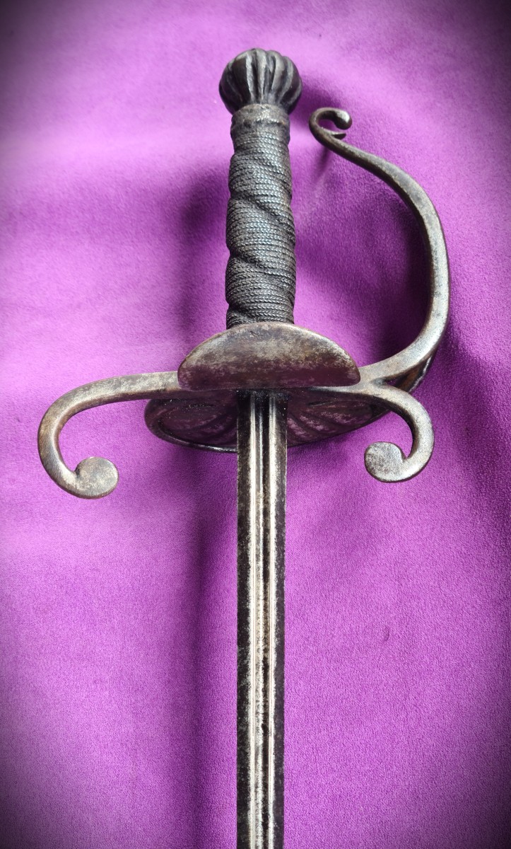 Rapière germanique 17ème monture atypique-photo-4