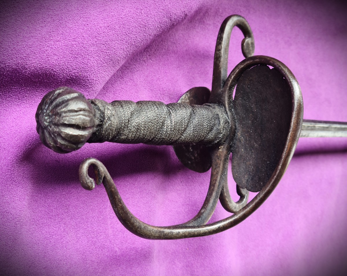 Rapière germanique 17ème monture atypique-photo-2